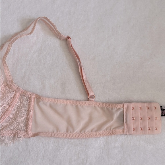 {NWT} Victoria's Secret | Dream Angels Unlined Full Coverage Plunge Bra Pink 34A - Picture 8 of 16